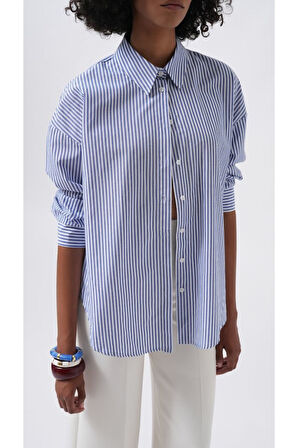 Çizgili Basic Gömlek