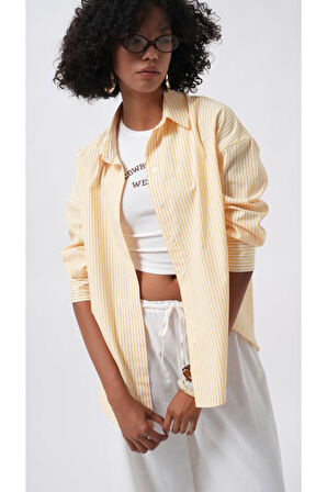 Çizgili Basic Gömlek