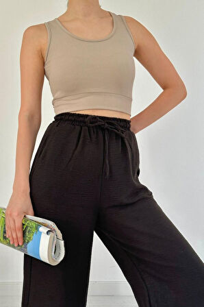 Yeşil Keten Pantolon