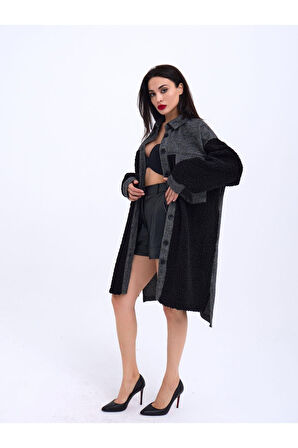 6698 UZUN GÖMLEK-SİYAH