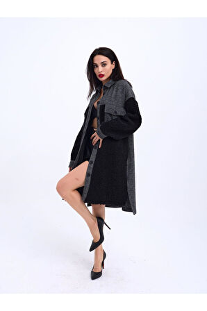 6698 UZUN GÖMLEK-SİYAH