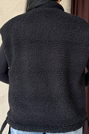 Siyah Cepli Kısa Yelek