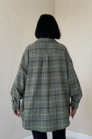 Yeşil Ekose Desenli Gömlek