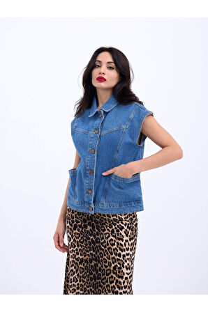 6820 KOT YELEK-MAVİ