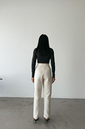 CHANEL PANTOLON YAN BİYELİ - Beyaz