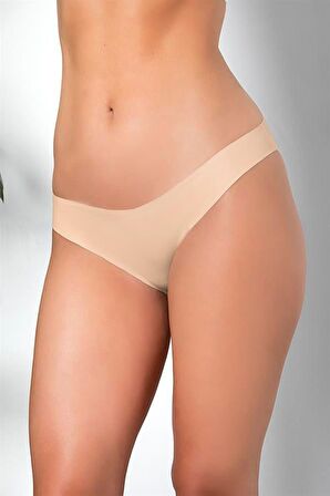3'LÜ DİKİŞSİZ, İZ YAPMAZ, LAZER KESİM, SLİP KÜLOT CAPPUCİNO (MGP21261)