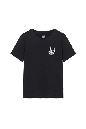 Baskılı T-shirt - Siyah