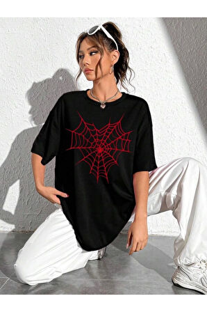 Baskılı T-shirt - Siyah