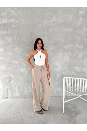 Ayrobin Oversize Pantalon - Bej