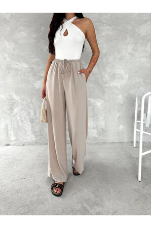 Ayrobin Oversize Pantalon - Bej