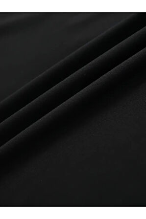 Baskılı Oversize Bisiklet Yaka T-shirt - Siyah