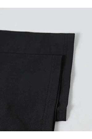 Baskılı Oversize Bisiklet Yaka T-shirt - Siyah