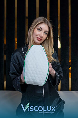 Diz Arası Ortopedik Yastık - V Model Diz Arası Yastık Visco Yastık Mavi 25x25x15