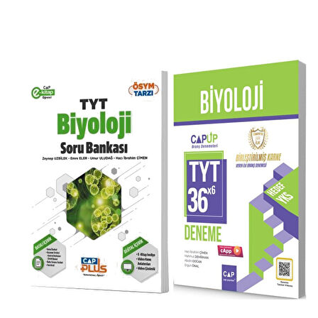 Çap Yayınları TYT Biyoloji Soru Bankası ve Deneme Seti 2 Kitap