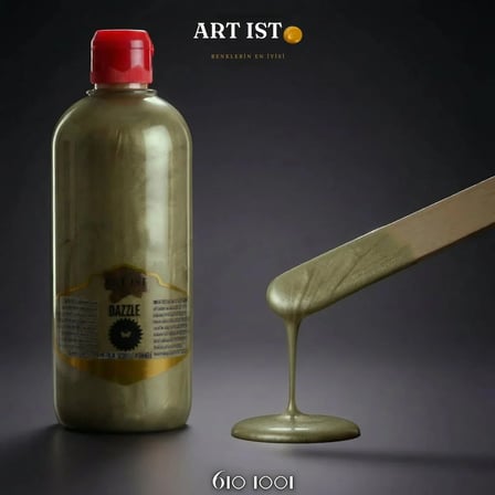 ART IST DAZZLE Metalik Sedefli ve Vernikli Akrilik Boya 500 ml - 610 1001