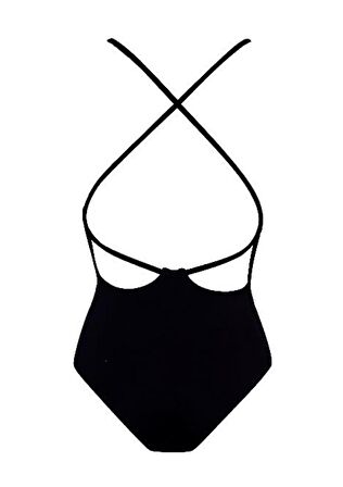 SİYAH SIRTI ÇARPRAZ İPLİ MAYO DB200513M