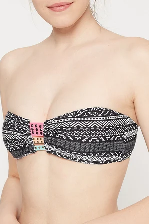 BASKILI RENKLİ BİYELİ BIKINI ÜST DB200591BU