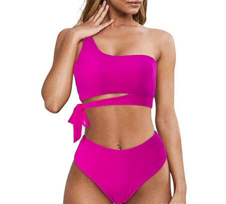 Bikini üstü yandan bağlama detaylı