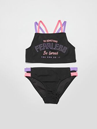 Siyah Kız çocuk bikini takım DB200715BT