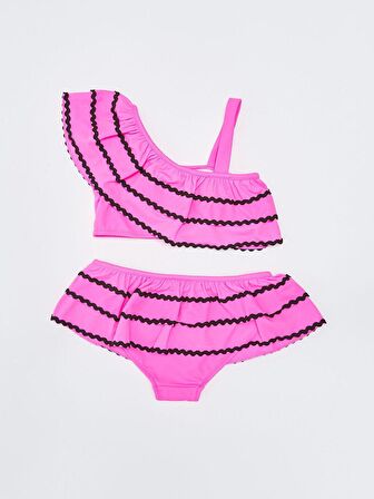 Sutaşı detaylı kız çocuk bikini takım