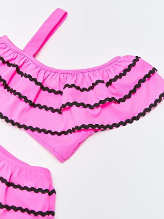 Sutaşı detaylı kız çocuk bikini takım