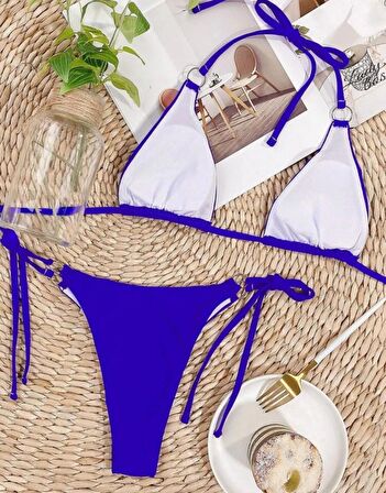 Deep Beach Ip ve halka detayli bikini takim