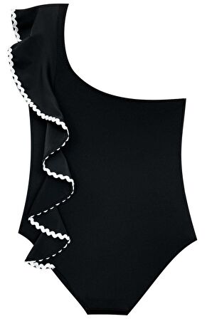 Sutaşı detaylı kız çocuk mayo DB200740CM