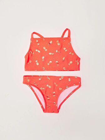 Varak baskılı kız çocuk bikini takım 