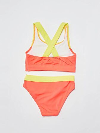 Turuncu sarı kız çocuk bikini takım DB200745BT