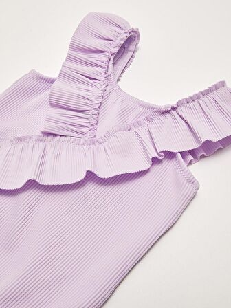 Fırfırlı Dokulu kumaş kız çocuk mayo DB200789CM