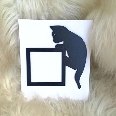 Kedi Desenli Dekoratif Priz Çerçevesi