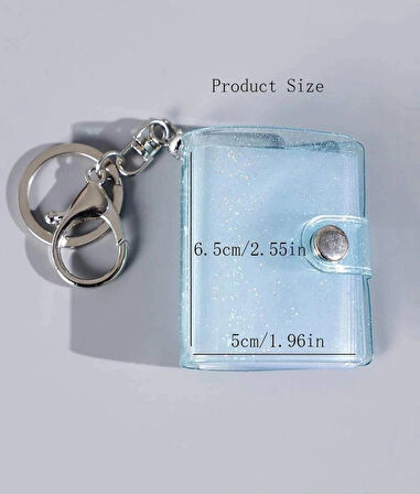 Yeşil Simli Fotoğraf Albümü Anahtarlık