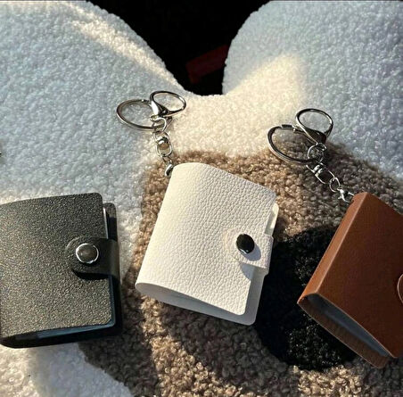 Kahverengi Deri Fotoğraf Albümü Anahtarlık