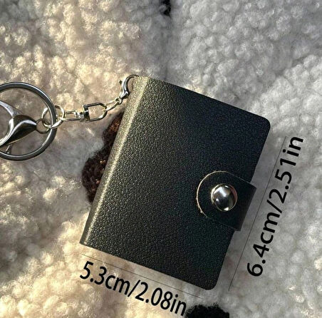 Siyah Deri Fotoğraf Albümü Anahtarlık