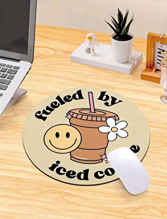 Fueled By Iced Coffee Yazılı Mouse Pad