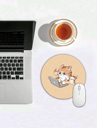 Kedi Desenli Mouse Pad