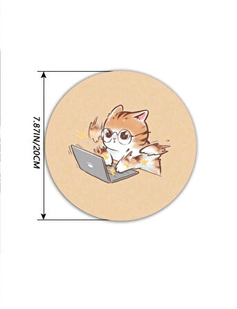 Kedi Desenli Mouse Pad