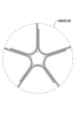 Dorbien EV-10382-5BSY Siyah Boyalı Modern Avize Led Alüminyum