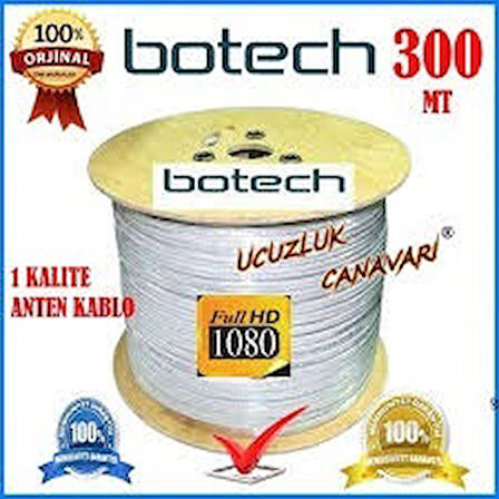 300MT KOAKSİYEL UYDU ANTEN KABLO RG 6/U4L (4130)