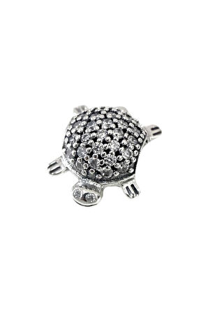 Işıltılı Deniz Kaplumbağası Charm | 925 Ayar Gümüş