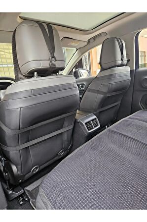 CHERY TİGGO 8 PRO KOLTUK KILIFI TERLETMEZ SİYAH RENK ÖN İKİ KOLTUK VE ARKA OTURAK KISMI