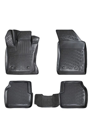 Jeep Compass 2018 Araca Özel Tasarım 3D Havuzlu Paspas