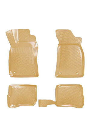 Skoda Super B 2001 Araca Özel Tasarım 3D Havuzlu Bej Paspas