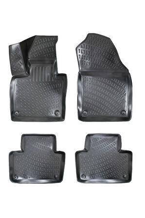 Volvo XC-90 Hybrid 2018 Araca Özel Tasarım 3D Havuzlu Paspas