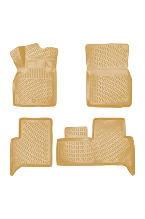 Renault Scenic 2 2008 Araca Özel Tasarım 3D Havuzlu Bej Paspas