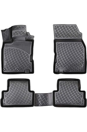 Nissan Qashqai 2018 Araca Özel Tasarım 3D Havuzlu Paspas