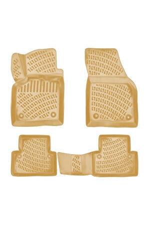 Volvo C30 2009 Araca Özel Tasarım 3D Havuzlu Bej Paspas