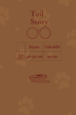 Köpek Fuları, Büyük Irklara Özel, Tek Ebat, Keten, El Yapımı Özel Seri Dobby Baskılı Köpek Fuları