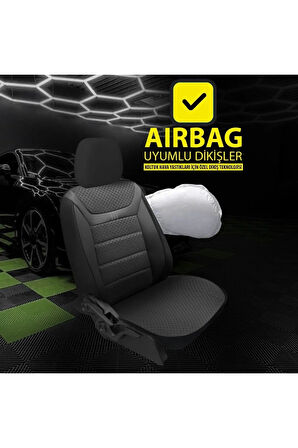 KZY UNİVERSAL JASPER GRİ Renault R12 Uyumlu Oto Koltuk Kılıfı