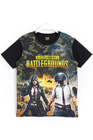 Pubg 3D Dijital Baskılı Erkek Çocuk T-Shirt